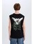 %100 Pamuk Vikings Valhalla Boxy Fit Bisiklet Yaka Sırt Baskılı Atlet E3320AX25SM 7