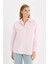 Oversize Geniş Kalıp Basic Düz Oxford Uzun Kollu Gömlek C4597AX25SP 7