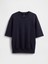 Erkek Lacivert Heavyweight Bisiklet Yaka Sweatshirt 2