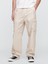 Erkek Açık Kahverengi Kargo Baggy Poplin Pantolon 5