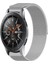 Samsung Galaxy Watch 46MM Uyumlu Kordon Hasır Metal Örgü Mıknatıslı Kayış 1
