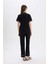 Pijama Takımı Kısa Kollu Üst Uzun Esnek Belli Altı-Fall in Love D0917AX25SP 7