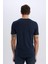 %100 Pamuk Slim Fit Dar Kesim V Yaka Basic Düz Kısa Kollu Tişört M7668AZ25SP 7