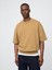 Erkek Açık Kahverengi Heavyweight Bisiklet Yaka Sweatshirt 1