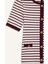Slim Fit Dar Kesim Bisiklet Yaka Çizgili Fitilli Kaşkorse Kısa Kollu Tişört C2566AX25SP 8