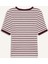 Slim Fit Dar Kesim Bisiklet Yaka Çizgili Fitilli Kaşkorse Kısa Kollu Tişört C2566AX25SP 9