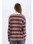 Coool Loose Fit Polo Yaka Çizgili Uzun Kollu Tişört E4915AX25SP 8