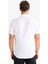 Modern Fit Yazlık Polo Yaka Basic Düz Kısa Kollu Beyaz Gömlek E5077AX25SM 7