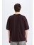 Loose Fit Bisiklet Yaka Baskılı Kısa Kollu Ağır Kumaş Tişört C0896AX25SM 7