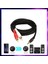 1.8 Metre 2rca 3.5mm Jak Kablosu Rca Ses Aux Kabloları Ev Sineması DVD Tv Amplifikatörü Rca 3.5mm Hoparlör Kablosu 1.8mt Kırmızı – Beyaz Stereo Ses Kablosu 8