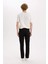 Pedro Slim Fit Dar Kalıp Normal Bel Dar Paça Siyah Jean Pantolon E5367AX25SP 7