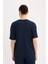 Relax Fit Bisiklet Yaka Basic Düz Bürümcük Kısa Kollu Tişört D5446AX25SP 6