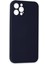 iPhone 12 Pro Max Kılıf Nano Içi Kadife Silikon - Lacivert - NFND6824-8367 3
