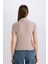 Slim Fit Dar Kesim Polo Yaka Fitilli Kaşkorse Cepli Kısa Kollu Tişört E5403AX25SP 6