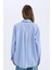 Coool Oversize Geniş Kalıp Çizgili Poplin Uzun Kollu Gömlek E5329AX25SP 9