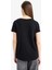 Regular Fit V Yaka Basic Düz Kısa Kollu Siyah Tişört K1507AZ25SM 7