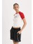 fit Nba Chicago Bulls Slim Fit Bisiklet Yaka Sporcu Fitilli Kaşkorse Kısa Kollu TIŞÖRT E2359AX25SM 6