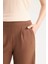 Regular Fit Cepli Krep Geniş Paça Palazzo Pantolon E5759AX25SP 8