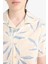 Erkek Çocuk Oversize Geniş Kalıp Polo Yaka Poplin Kısa Kollu Gömlek E5830A825HS 6