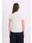Slim Fit Dar Kesim Yarım Balıkçı Yaka Soft Touch Kısa Kollu Tişört E5906AX25SP 6