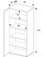 Oryana 2 Kapaklı 5 Bölmeli Gardırop 90X210X62 cm 5