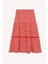 Regular Fit Çiçek Desenli Esnek Belli Kiloş Midi Etek E5958AX25SP 9
