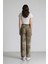 Baggy Fit Leopar Desenli Yüksek Bel Standart Boy Gabardin Pantolon D8149AX25SP 7