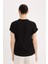 Regular Fit Apaş Yaka Basic Düz Kısa Kollu Bluz E6288AX25SP 6