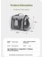 Pet Outing Nefes Alabilir Omuz Çantası Crossbody Tote Çanta Kediler ve Küçük Köpekler Için (Yurt Dışından) 5