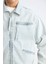 %100 Pamuk Relax Fit Fermuarlı Mevsimlik Baharlık Denim Ceket D8311AX25SP 6