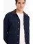 %100 Pamuk Slim Fit Dar Kesim Kontrast Yakalı Mevsimlik Baharlık Jean Ceket E5490AX25SP 6