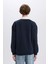 Boxy Fit Polo Yaka Basic Düz Sweatshirt E6523AX24WN 6