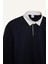 Boxy Fit Polo Yaka Basic Düz Sweatshirt E6523AX24WN 8