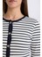 Slim Fit Dar Kesim Bisiklet Yaka Çizgili Uzun Kollu Hırka E4964AX25SP 8