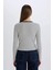 Slim Fit Dar Kesim Bisiklet Yaka Çizgili Uzun Kollu Hırka E4964AX25SP 9