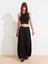21104 Fitilli Crop Top-Siyah 5