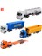 Huina 1/50 Alaşım Damperli Kamyon Düz Römork Yakıt Tankı Araba Modeli Çıkarılabilir Mühendislik Taşıma Konteyner Kamyon Araç Oyuncak Çocuk Için (Yurt Dışından) 2