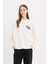 Oversize Geniş Kalıp Bisiklet Yaka Sırt Baskılı Kalın Sweatshirt E4934AX25SP 7