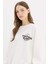 Oversize Geniş Kalıp Bisiklet Yaka Sırt Baskılı Kalın Sweatshirt E4934AX25SP 8