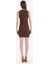 Bodycon Vücudu Saran Bisiklet Yaka Bengalin Kolsuz Mini Elbise E3975AX25SP 7