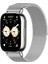 Redmi Watch 5 Active / Lite ile Uyumlu Kordon Hasır Metal Örgü Mıknatıslı Milano Kayış 1