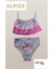 Fırfırlı Fiyonklu Kız Çocuk Ikili Mayo Set - Bikini Takımı 1