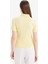 Slim Fit Dar Kesim Fitilli Kaşkorse Kısa Kollu Polo Sarı Tişört E6577AX25SP 6