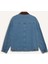 %100 Pamuk Slim Fit Dar Kesim Kontrast Yakalı Mevsimlik Baharlık Denim Ceket E6533AX25SP 10