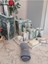 11 Parça Mermer Desenli Beton Banyo Seti Katı Sıvı Sabunluk Diş Fırçalık Pamukluk Mumluk Tepsi 2
