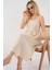 Askılı Ayrobin Elbise 2565 - Krem 3