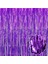 Mor Ekstra Metalize Saçaklı Arka Fon Perde 3