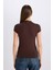 Slim Fit Dar Kesim Yarım Balıkçı Yaka Soft Touch Kısa Kollu Tişört E5906AX25SP 6