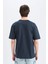 %100 Pamuk Oversize Geniş Kalıp Bisiklet Yaka Basic Düz Kısa Kollu Tişört E6885AXNS 6