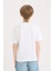 Erkek Çocuk Bisiklet Yaka Baskılı Kısa Kollu Tişört E0085A825SM 6